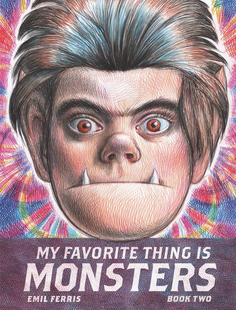 The cover of the graphic novel "My Favorite Thing is Monsters" book two by Emil Ferris.