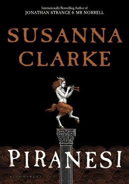 Piranesi book cover by Susanna Clarke, Pan playing a panflute