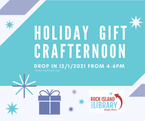 Holiday Gift Crafternoon Advertisement