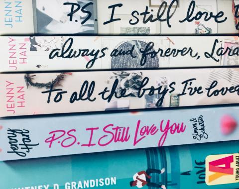 To All the Boys I've Loved Before book series spines