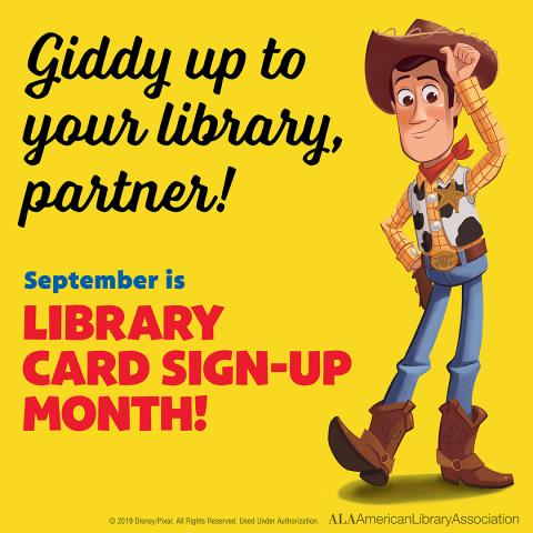 Woody from Toy Story 4 Giddy Up to your library, partner! 