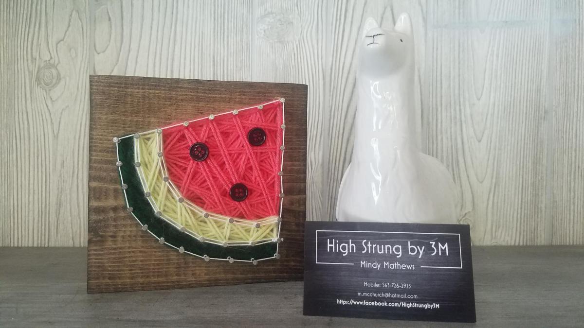 melon string art