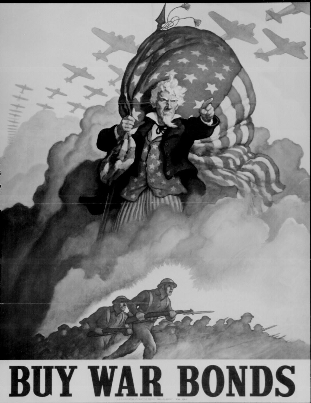 Buy War Bonds poster courtesy Library of Congress 