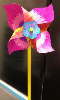 Color your own pinwheel with Sharpie markers.