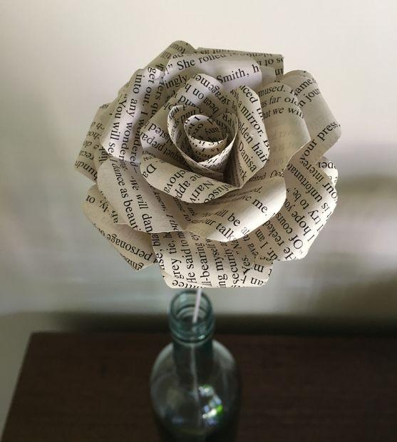 Book Page Flower